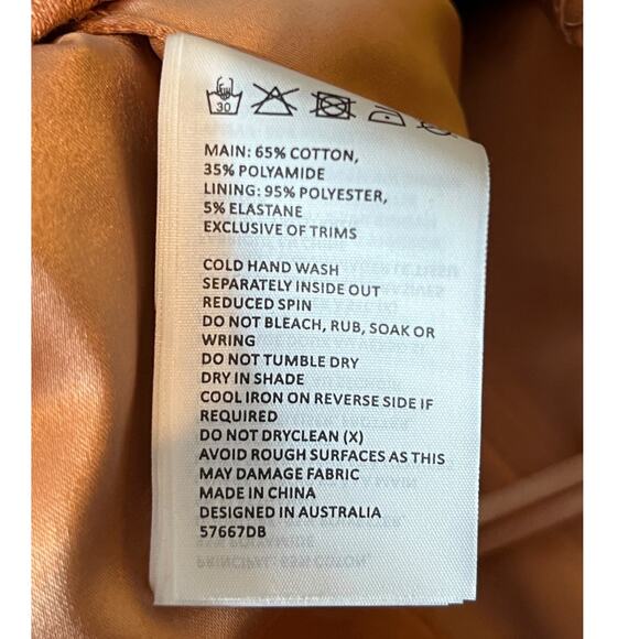 Bardot dress brown Riveria Corset size 8 L - Picture 12 of 13